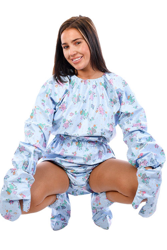 AB30 - AB Poppered PVC Playsuit