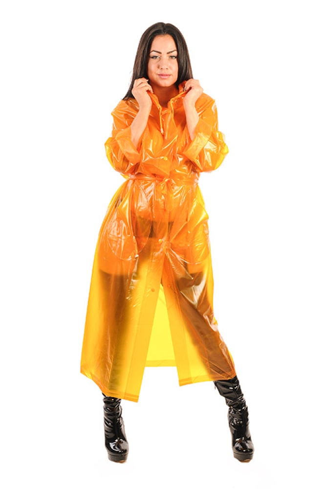 KEMO-Cyberfashion Online store PVC, Plastic and vinyl clothing made from Unbacked PVC, Stretch PVC, Plastic, Vinyl and Rubber - RA79 - PVC Raincoat Unisex