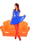 DR06 - PVC Halterneck Dress